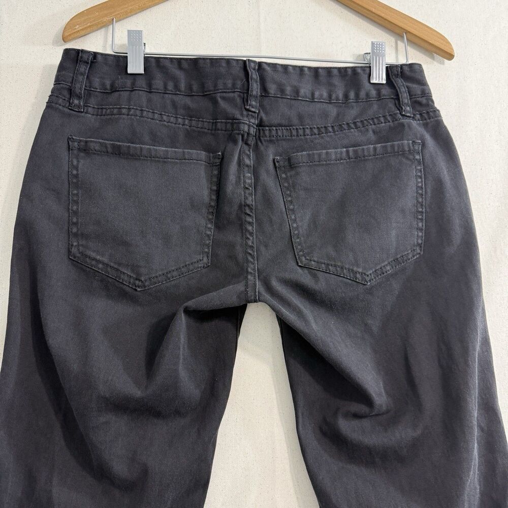 Lip Service Moto Skinny Pants Black/Gray Panel Punk Goth Size 11 - Picture 9 of 12